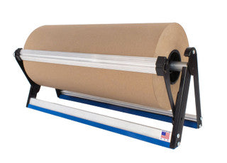 Dispensador horizontal económico de rollo de papel Kraft de 15" con borde recto.